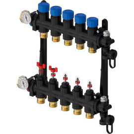 Coletor caudalímetro FM 14 saídas 3/4'' Euro, Uponor 1087130