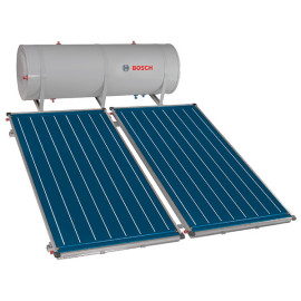 Kit termossifão A2/300L Premium com coletor FCC e estrutura de alumínio para telhado inclinado (inclui glicol e válvula termo