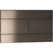 Placa de comando SLIM inox escovado PVD Gun metal dupla descarga, OLI CG23000889313