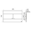 Placa de comando SLIM inox escovado PVD Gun metal dupla descarga, OLI CG23000889313