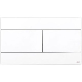 Placa de comando SLIM branco mate dupla descarga, OLI CG23000886943
