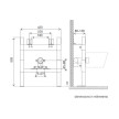 Estrutura Sanitarblock para bidé, OLI CC01000008908