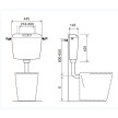 Autoclismo Quarzo branco dupla descarga, OLI CA04000124427