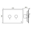 Placa de comando BLINK ouro branco, OLI CG44000878781
