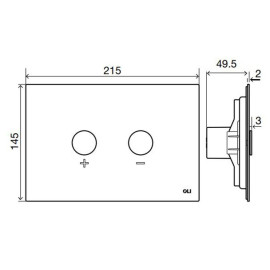 Placa de comando BLINK ouro branco, pneumática, OLI CG44000878781