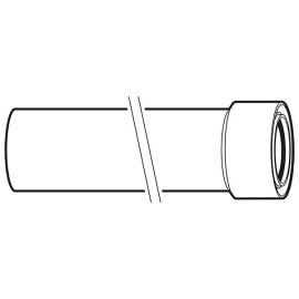Troço reto 1450 mm 60/100 mm para exaustão de esquentadores, Bosch 7736995067
