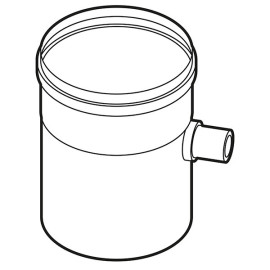 Troço reto de 80 mm com recolhe condensados para exaustão de esquentadores, Bosch 7736995103