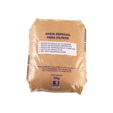 Areia especial para filtros 25 Kg granulometria 0,4 a 0,8 mm, Astralpool 00596P