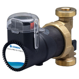 Circulador ECOCIRC PRO 15-1/110LB RU, com termóstato, relógio e válvula de retenção, Lowara 60A0L6002