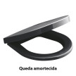 Tampo para sanita GLAM queda amortecida termodur,take off,preto mate, Sanitana S80006781607800