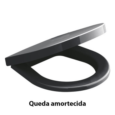 Tampo para sanita GLAM queda amortecida termodur,take off,preto mate, Sanitana S80006781607800