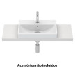 Lavatório RUBY 51 compacto encastre, branco, Sanitana S10215825200000