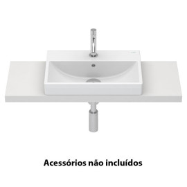 Lavatório RUBY 51 compacto encastre, branco, Sanitana S10215825200000