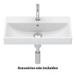 Lavatório RUBY 61 compacto mural branco, Sanitana S10215936200000