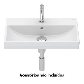 Lavatório RUBY 61 compacto mural branco, Sanitana S10215936200000