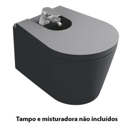 Bidé suspenso GLAM, preto mate, Sanitana S10069034907800