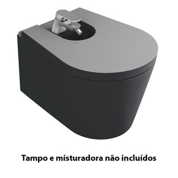 Bidé suspenso GLAM, preto mate, Sanitana S10069034907800