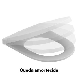 Tampo de Sanita RUBY queda amortecida, termodur, branco, Sanitana S80201581600000
