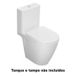 Sanita compacta RUBY Vortex, descarga dual, branco, Sanitana S10214123300000