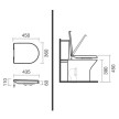 Sanita compacta NEXO descarga dual branco, Sanitana S10075623300000
