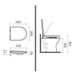 Sanita simples NEXO BTW descarga dual branco, Sanitana S10075823300000
