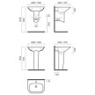 Meia coluna NEXO branco, Sanitana S10074517800000