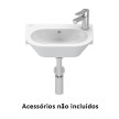 Lava-mãos NEXO 40 mural branco, Sanitana S10075116900000