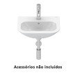 Lava-mãos NEXO 45 mural branco, Sanitana S10075217200000