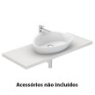 Lavatório ELIPSE 63 de pousar branco, Sanitana S10065350400000