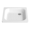 Base de duche STANDARD 70x70 mm quadrada de encastre em aço esmaltado branco, Sanitana S30003404300000
