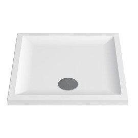 Base de duche VITA 800x800x55 quadrada, pousar, lisa, branco, Sanitana S20211600000000
