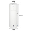 Bomba de calor monobloco AQS 200 L, velocidade constante, R290 230V, LG WH20ESF0.CA