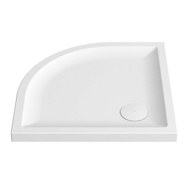 Base duche VITA 800x800x55, angular, pousar, texturada stone, branco mate, Sanitana S20211900006400