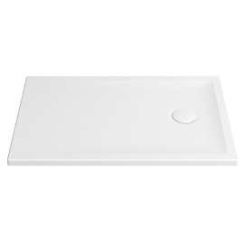 Base duche VITA 1200x800x40, retangular, pousar, texturada stone, branco mate, Sanitana S20207900006400
