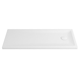 Base duche VITA 1600x700x50, retangular, pousar, texturada stone, branco mate, Sanitana S20210800006400