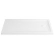 Base duche VITA 1600x800x50, retangular, pousar, texturada stone, branco mate, Sanitana S20207500006400