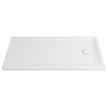 Base duche VITA 1600x900x50, retangular, pousar, texturada stone, branco mate, Sanitana S20211300006400