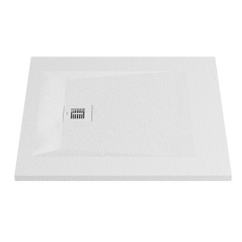 Base duche ROCKS 900x900 quadrada, pousar em Stonex, antiderrapante, branco, Sanitana SP301384384100000