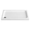 Base de duche ESFERA 1200x700x80 mm rectangular de pousar em acrílico branco, Sanitana S20025611500000