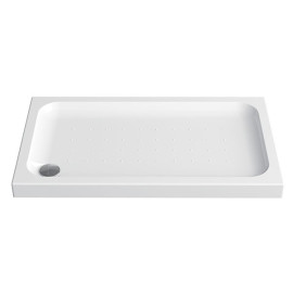 Base de duche ESFERA 1200x700x80 mm rectangular de pousar em acrílico branco, Sanitana S20025611500000