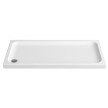 Base de duche ESFERA 1600x700x80 mm rectangular de pousar em acrílico branco, Sanitana S20026011500000