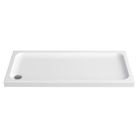 Base de duche ESFERA 1600x700x80 mm rectangular de pousar em acrílico branco, Sanitana S20026011500000