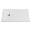 Base duche ROCKS 900x700 retangular, pousar em Stonex, antiderrapante, branco, Sanitana SP3013842BC100000