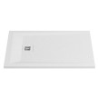 Base duche ROCKS 1000x700 rectangular pousar em Stonex, antiderrapante, branco, Sanitana SP3013E82BC100000