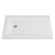 Base duche ROCKS 1000x800 rectangular pousar em Stonex, antiderrapante, branco, Sanitana SP3013E8320100000