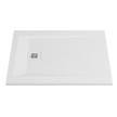 Base duche ROCKS 1000x900 retangular, pousar em Stonex, antiderrapante, branco, Sanitana SP3013E8384100000