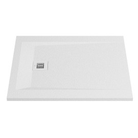 Base duche ROCKS 1000x900 retangular, pousar em Stonex, antiderrapante, branco, Sanitana SP3013E8384100000