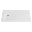 Base duche ROCKS 1100x700 retangular, pousar em Stonex, antiderrapante, branco, Sanitana SP30144C2BC100000