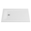Base duche ROCKS 1100x800 retangular, pousar em Stonex, antiderrapante, branco, Sanitana SP30144C320100000