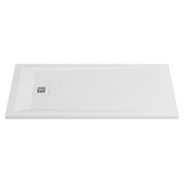 Base duche ROCKS 1300x700 retangular, pousar em Stonex, antiderrapante, branco, Sanitana SP3015142BC100000